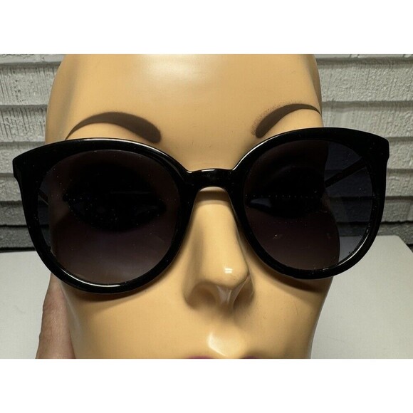 Kate Spade Women’s Black & Silver Frame Sunglasses Galena OS 80790 52021 140 - Picture 2 of 14